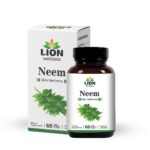 Lion Wellness Neem Extract Tablets | Herbal Ayurvedic Supplement for Healthy Skin & Daily Wellness | 60 Tablets
