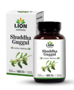 Lion Wellness Shuddha Guggul Extract Tablets, Metabolic & Heart Wellness Support, Ayurvedic Herbal Supplement from Purified Guggulu Resin, 60 Tablets.