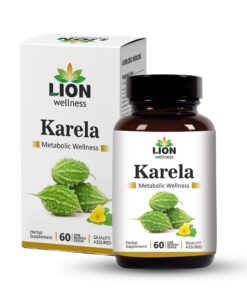 Lion Wellness Karela Extract Tablets, Ayurvedic Herbal Supplement for Metabolic Health, Daily Wellness Support, 60 Tablets.