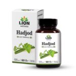 Lion Wellness Hadjod Extract Tablets | Bone & Joint Wellness Support | Ayurvedic Herbal Supplement with Cissus Quadrangularis | Vegetarian Formula | 60 Tablets