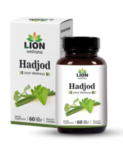 Lion Wellness Hadjod Extract Tablets | Bone & Joint Wellness Support | Ayurvedic Herbal Supplement with Cissus Quadrangularis | Vegetarian Formula | 60 Tablets