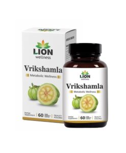 Lion Wellness Vrikshamla Extract Metabolic Tablets | Herbal Supplement for Weight Management, Natural Garcinia Cambogia Extract for Boosting Metabolism | 60 Tablets.